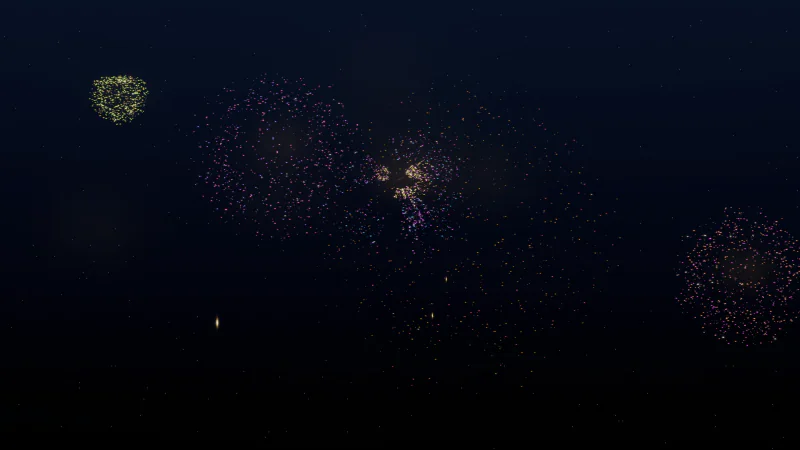 Kamilovision visualization: Fireworks Jubilee