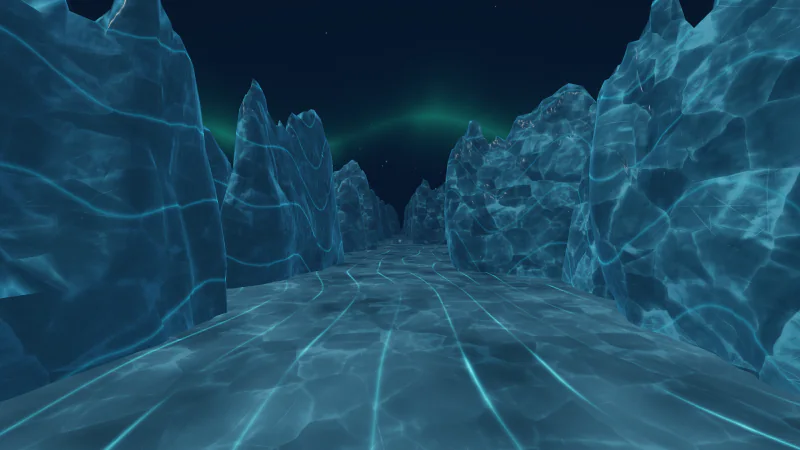 Kamilovision visualization: Glacier Run