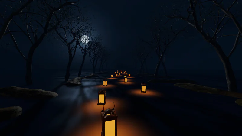 Kamilovision visualization: Lantern River